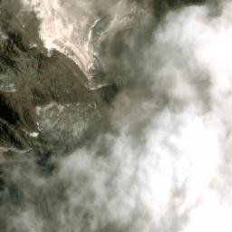 Satellite imagery of Margherita Peak, CD