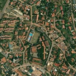 Satellite imagery of Island of Kira road to Bukoto / Kamwokya, UG