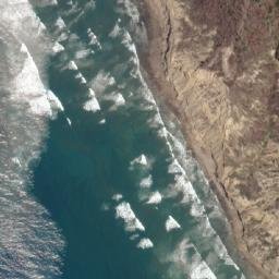 Satellite imagery of Punta Canoa, EC