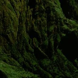 Satellite imagery of Volcan Mikeno, CD