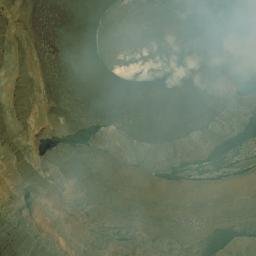 Satellite imagery of Volcan Nyiragongo, CD