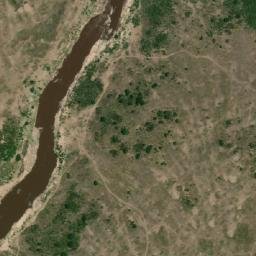 Satellite imagery of BP 21, River Mara. Pillar of stones about 30m from right bank., KE