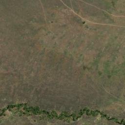 Satellite imagery of BP22, Pillar of earth and stones on ridge., KE