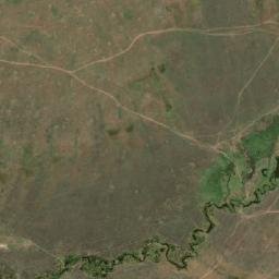 Satellite imagery of BP22, Pillar of earth and stones on ridge., KE