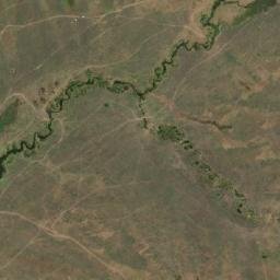 Satellite imagery of BP22, Pillar of earth and stones on ridge., KE