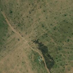 Satellite imagery of BP24, Pillar of white quartz on wooded ridge, KE