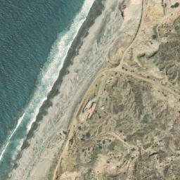 Satellite imagery of Cabo Blanco, PE