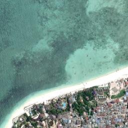 Satellite imagery of Ras Nungwi, TZ
