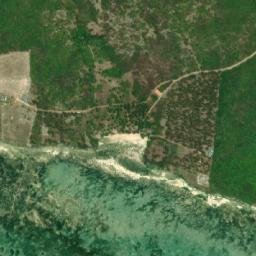 Satellite imagery of Ras Kizimkazi, TZ