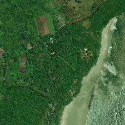 Satellite imagery of Ras Kanzi, TZ