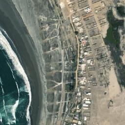 Satellite imagery of Punta Corralito, PE