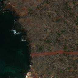 Satellite imagery of Stackpole Point, SH