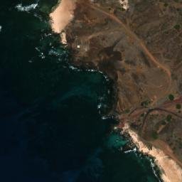 Satellite imagery of Stackpole Point, SH