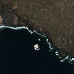 Satellite imagery of Pillar Rocks, SH