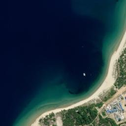 Satellite imagery of Ras Msimbati, TZ