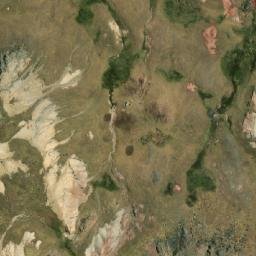 Satellite imagery of Cerro Cauquish, PE