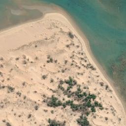 Satellite imagery of Cuthbert Point, AU