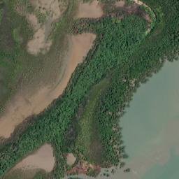 Satellite imagery of Fright Point, AU