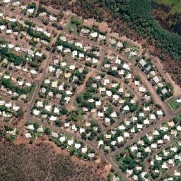 Satellite imagery of Mount Saunders, AU