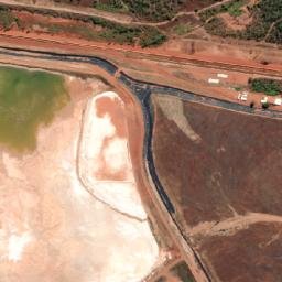 Satellite imagery of Dimbuka Rock, AU