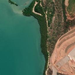Satellite imagery of Dimbuka Rock, AU