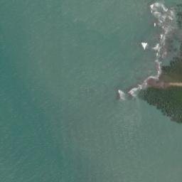 Satellite imagery of Gilruth Point, AU