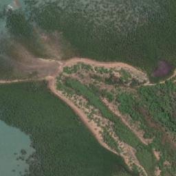 Satellite imagery of Gilruth Point, AU