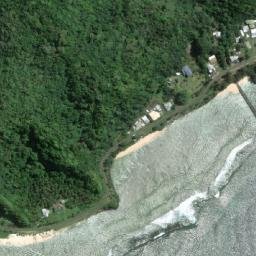 Satellite imagery of Olomoana Mountain, AS