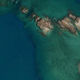 Satellite imagery of Pillar Rock, AU