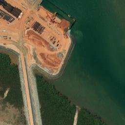 Satellite imagery of Burgess Point, AU