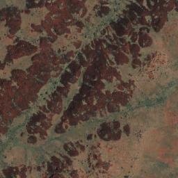 Satellite imagery of Mount Burrup, AU