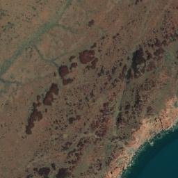 Satellite imagery of Mount Burrup, AU