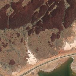 Satellite imagery of Three Peaks, AU