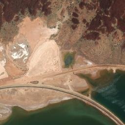 Satellite imagery of Three Peaks, AU