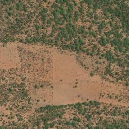 Satellite imagery of Leribe Hill, BW