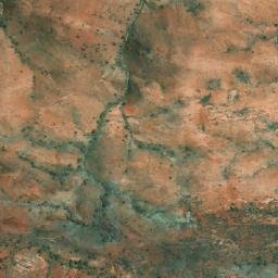 Satellite imagery of Hallcomes Peak, AU