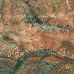 Satellite imagery of Hallcomes Peak, AU