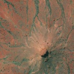 Satellite imagery of Frances Peak, AU