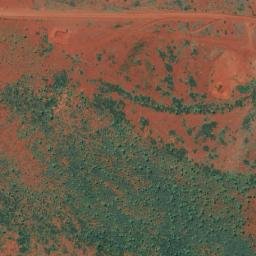 Satellite imagery of Frances Peak, AU