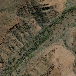 Satellite imagery of Wittenoom Gorge Mine, AU