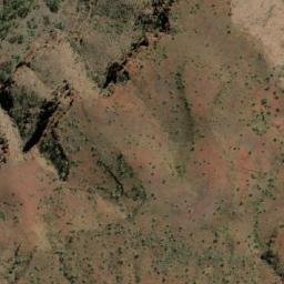 Satellite imagery of Wittenoom Gorge Mine, AU