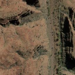 Satellite imagery of Wittenoom Gorge Mine, AU