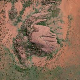 Satellite imagery of Cheetara Rock, AU
