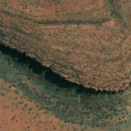 Satellite imagery of Mount Redvers, AU