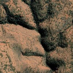 Satellite imagery of Mount Hermannsburg, AU