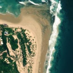 Satellite imagery of Ponta Inharrelugo, MZ