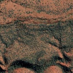 Satellite imagery of Mount Caldwell, AU