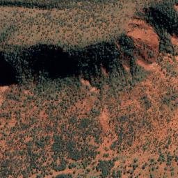 Satellite imagery of Mount Caldwell, AU