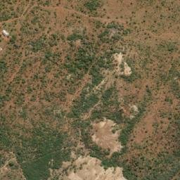 Satellite imagery of Asbestos Mine, BW