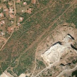 Satellite imagery of Asbestos Mine, BW